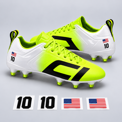Cleat Icons Country Number Pack with realistically scaled number and flag decals