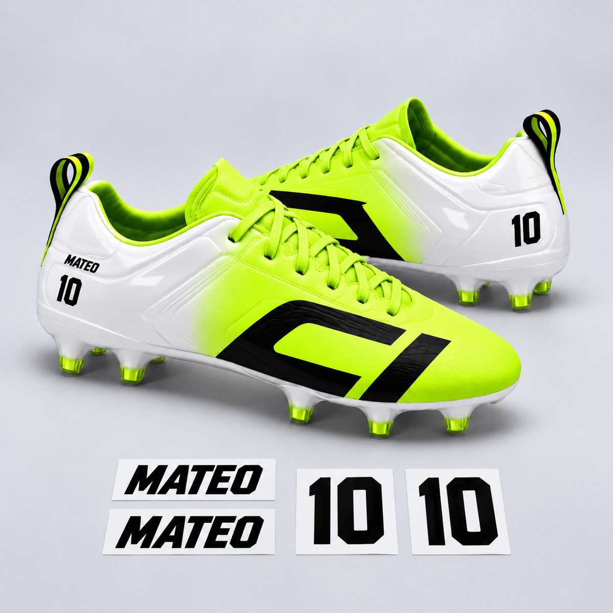 Cleat Icons Player ID Pack with realistically scaled name and number decals